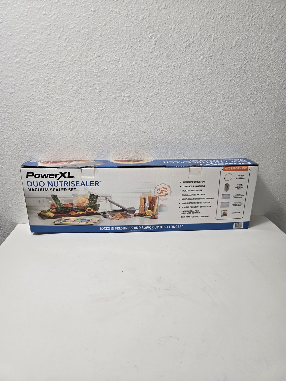 Powet XL Duo NutriSealer Vacuum Sealer Set - Blue/White